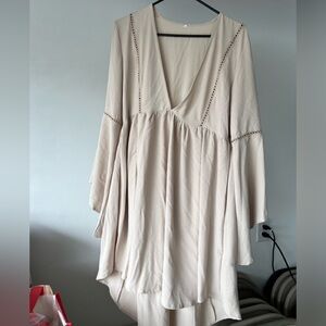 Low V neck Dress